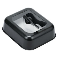 パール金属 蓋 スタンドプレートカバー 角型 22×18.5cm 窓付 スタンド シリコン加工