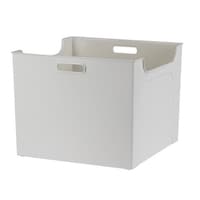 サンカ 収納ケース 約 幅32.9×奥行32.9×高さ26.3cm ナチュラ ソートボックス L squ+ ホワイト