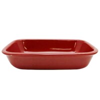 グラタン皿 19cm レクタングル レッド×2