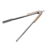 パール金属 バーベキュー トング 35cm ウッドグリップ炭バサミ キャプテンスタッグ CAPTAIN STAG