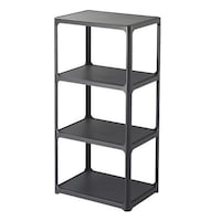 サンカ ラック 3段 収納棚 収納 カラーボックス 組立品 カタス 日本製 ダークグレー