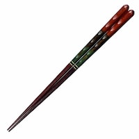 イシダ 箸 20.5cm 22.5cm プレミアムアイ トラディショナルライン 八角翠玉 木製 天然木 漆 日本製 赤