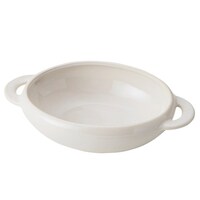 グラタン皿 17cm 窯変 陶器 ホワイト