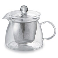 ティーポット 450ml 茶こし付き 耐熱ガラス