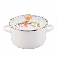 パール金属 両手鍋 20cm IH対応 カリーシェフ ホーロー製 ガラス蓋付き