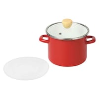 パール金属 深型クックポット 14cm IH対応 ガラス蓋付き シール蓋付き クラッソ