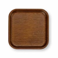 正和 コースター 12cm Nhhome 木目調 プラスチック ブラウン