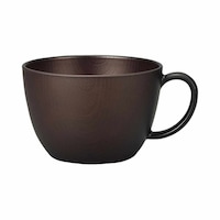 正和 スープカップ 450ml Nhhome 木目調 プラスチック ダークブラウン