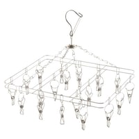 パール金属 ハンガー ステンレス メタリア スクエアハンガー 20ピンチ