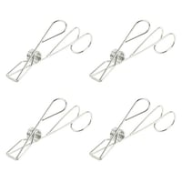 パール金属 ハンガー ステンレス メタリア かけられるマルチクリップ 4個セット