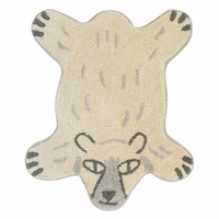 玄関マット 室内用 約55×70cm シロクマ×2