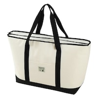 パール金属 保冷バッグ 28L トートクーラーバッグ M CSシャルマン キャプテンスタッグ アイボリー