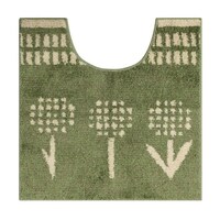 トイレマット 60×60cm グリーン×2
