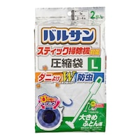 レック 圧縮袋 バルサン スティック掃除機対応 大きめ布団用 Lサイズ 2枚入