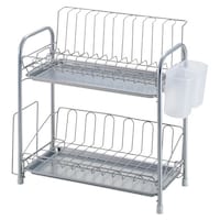 パール金属 水切りラック シンプル・ウェア スリム2段式水切りバスケット