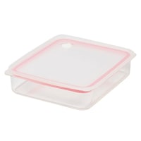 パール金属 保存容器 1.3L Easy Clean 浅型密閉保存容器 L ピンク