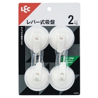 レック フック レバー式吸盤ツールフック 小 4個入り 耐荷重2kg