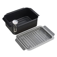 天ぷら鍋 角型 ワイド IH対応 4点セット×2