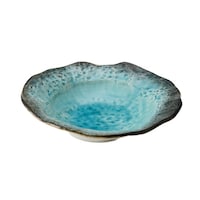 丸利玉樹利喜蔵商店 ボウル 18.5cm サラダボウル 浅鉢 KANADE 陶器 青