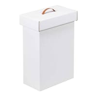 ゴミ箱 20L 組み立て ダンボール ホワイト