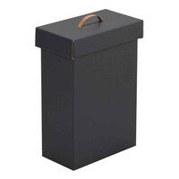 ゴミ箱 20L 組み立て ダンボール ブラック