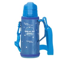 パール金属 水筒 600ml キッズチャージャー ダイレクトボトル ポーチ付き ブルー