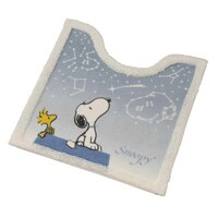トイレマット スヌーピー 星空スヌーピー 約60×60cm ブルーグレー