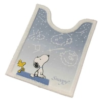 トイレマット スヌーピー 星空スヌーピー ロング 約80×60cm ブルーグレー