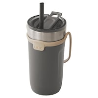 和平フレイズ タンブラー トート ストローボトル520ml 水筒 チャコール