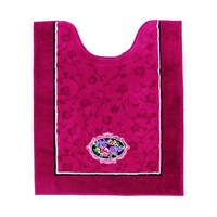 オカ トイレマット シェニールロゼ 約85×67cm ロングトイレマット ピンク