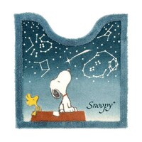 トイレマット スヌーピー 星空スヌーピー 約60×60cm ブルー