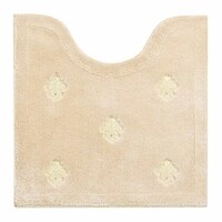 デコール・ミュゼ トイレマット エンブレム 約60×60cm ベージュ