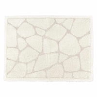バスマット 乾度良好 ストーン ホワイト×2