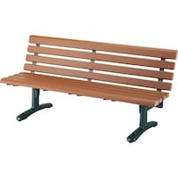 山崎産業 ベンチYB89LWN 1800 背付