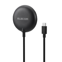エレコム エレコム ワイヤレス充電器 マグネット式 Qi2 15W 高速充電 コンパクト ブラック