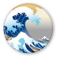 アーテック 葛飾北斎 富嶽三十六景マグネット ※15個以上から注文可能(販売価格は1個単位の価格)