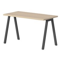 ニシキ工業 ラウンドテーブル BSYテーブル 幅1200×奥行600×高さ720mm 天板/ライトオーク、脚/ブラック BSYB1260ALO 1台【メーカー直送/お客様組立】