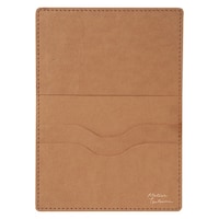 包む カードケース 3ポケット キャメル×6
