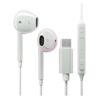 PGA USB TypeC ステレオイヤホン マイク/リモコン付き オーロラ/ホワイト