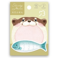 学研ステイフル 大口付箋(かわうそ)×10