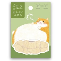 学研ステイフル まんぷく付箋 チャシロ猫×10