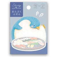 学研ステイフル まんぷく付箋 ペンギン×10