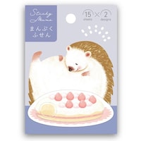 学研ステイフル まんぷく付箋 ハリネズミ×10