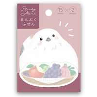 学研ステイフル まんぷく付箋 シマエナガ×10