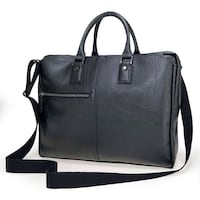 ウノフク 暁 ブリーフケース 3層式 ブラック