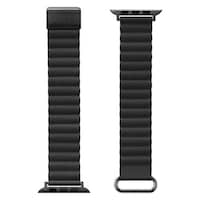 PGA Apple Watch 41/40/38mm用 PUレザーマグネットバンド ブラック