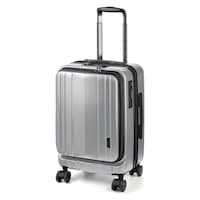 ウノフク SILES キャリーケース 縦型 Lサイズ シルバー