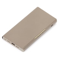 PGA iPhone 16e用 クリアフリップケース ベージュ