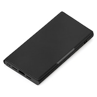 PGA iPhone 16e用 MagSafe対応 クリアフリップケース ブラック