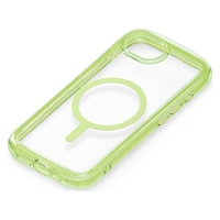 PGA iPhone 16e用 MagSafe対応 エアクッションケース ネオングリーン